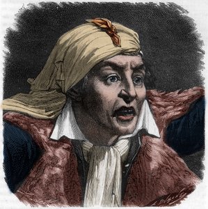Portrait of Marat (1743-1793) - portrait of Jean-Paul (Jean Paul) Marat (1743-1793) politician, French journalist - Engraving in “Histoire des Girondins” by Alphonse de Lamartine (1790-1869) 1865-1866 - Private collection 作者 匿名匿名