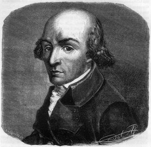 法国政治家Pierre Florent (Pierre-Florent) Louvet, dit Louvet de la Somme (1757-1818)的肖像 - Alphonse de Lamartine (1790-1869) 1865-1866年在 "Histoire des Girondins "的版画 - 私人收藏 作者 匿名匿名