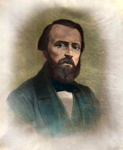 皮埃尔-拉鲁斯（1817-1875）的肖像 语法和词汇学（法语） 19世纪的雕版画 私人收藏 作者 匿名匿名