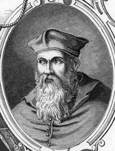 塞巴斯蒂亚诺-卢西亚尼（Sebastiano Luciani），又名塞巴斯蒂亚诺-德尔-皮翁博（Sebastiano del Piombo）（1485-1547）意大利画家的画像。1859年Armandaud在 "欧洲的画廊-意大利 "中的雕刻。私人收藏。 作者 匿名匿名