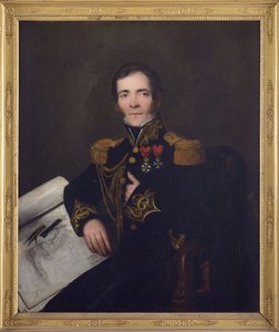 海军上将安妮·克雷蒂安·路易斯·德·地狱 (1783-1864) 的肖像，匿名。 布面油画，c。 1832. 私人收藏 作者 匿名匿名