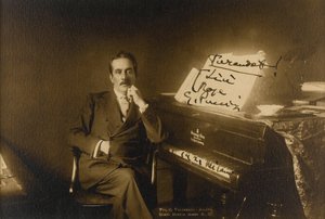 作曲家贾科莫-普契尼（1858-1924）的画像 作者 匿名匿名
