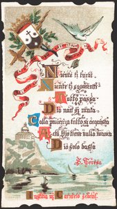 Prayer addressed to Saint Therese pious image. Postcard. The beginning of the 20th century. Private Collection 作者 匿名匿名