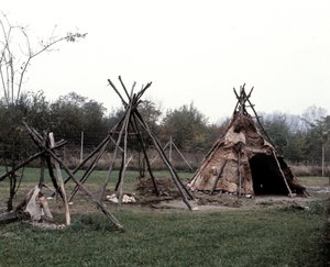 重建高卢村的帐篷。勃艮第的拱廊 作者 匿名匿名