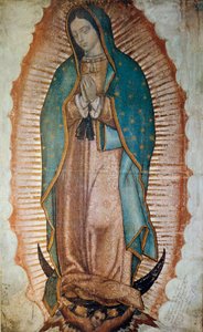 Representation of the Virgin of Guadalupe, patron saint of Mexico Prints.
