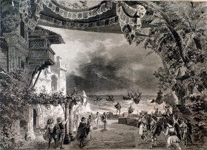 朱塞佩·威尔第 (Giuseppe Verdi) 歌剧奥赛罗 (Otello) 的布景 作者 匿名匿名