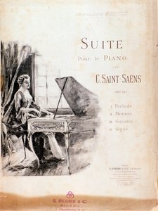 Sheet music of Suite for piano (Opus 90) by Camille Saint-Saens 作者 匿名匿名