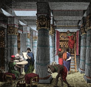 The Library of Alexandria - View of the interior of the Library of Alexandria in Egypt. 作者 匿名匿名