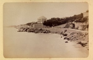 马赛市及其周边地区，大约在1885-1890年。La route de la Corniche, 私人收藏 作者 匿名匿名