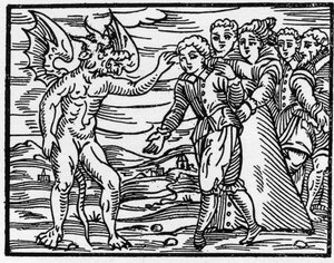 魔爪的印记--"Compendium Maleficarum"，涉及女巫、她们的邪恶和她们的财团，作者Francesco Maria Guazzo或Guaccio或Guaccius (15?-16?)1608年私人收藏 作者 匿名匿名