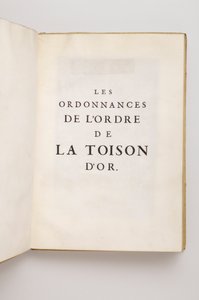 属于卡拉瓦乔侯爵Philippe Sforza Visconti Doria的金羊毛勋章条例--17世纪--。 作者 匿名匿名