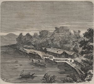 19 世纪卡宴（法属圭亚那）的忏悔者 Saint-Laurent。 皮埃尔·扎科内（1817-1895 年）在“罪犯从被创造到现在的历史”（1877 年）中雕刻（科洛尼亚佩纳勒 - 流放地） 作者 匿名匿名