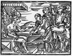 The sorcerers pay tribute to the devil - “Compendium Maleficarum”, deals about witches, their evil and their sortileges by Francesco Maria Guazzo or Guaccio or Guaccius (15??? -16??) 1608 Private Collection 作者 匿名匿名