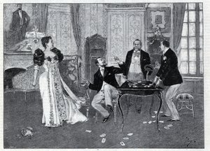 Theatrical representation: “” The Systeme Ribadier””, vaudeville by Georges Feydeau (1862-1921) and Maurice Hennequin (1863-1926) at the Theatre du Palais-Royal in Paris. Engraving in “Le monde illustree”” of 1892. Private collection. 作者 匿名匿名