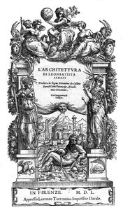 标题页“” 莱昂巴蒂斯塔 (Leonbattista) Alberti 的建筑：由 Cosimo Bartoli 翻译成佛罗伦萨语“” de 1550. (De Architectura) (architecture) 作者 匿名匿名