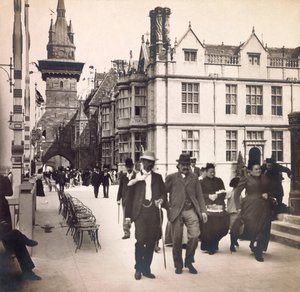 1900年的世界博览会--巴黎1900年世界博览会。La rue des Nations - 私人收藏 作者 匿名匿名