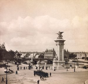 1900年世界博览会--巴黎1900年世界博览会：亚历山大三世桥的塔架--私人收藏 作者 匿名匿名