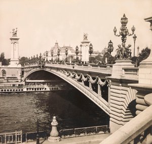 1900年的世界博览会--巴黎1900年世界博览会。亚历山大三世桥--私人收藏 作者 匿名匿名