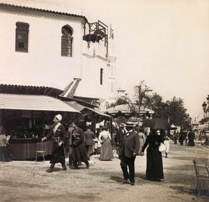 1900年万国博览会 - 1900年巴黎万国博览会。开罗的街道--私人收藏 作者 匿名匿名