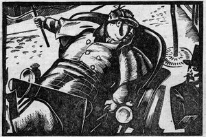 各种事实：马车夫雅克-科里尼翁，1855年在巴黎被判定谋杀了一名投诉比赛报酬过高的客户。插图摘自 "Le petit journal illustrious" 1931年 作者 匿名匿名