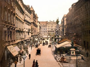 1901年的维也纳，护城河铬光片 作者 匿名匿名