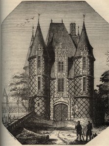 chateau de Carrouges - Le dungeon - Orne Normanise - engraving in "PATRIE" - DESCRIPTION PACUREQUIREQUE DE LA FRANCE EN 6 VOLUES BY LUCIEN HUARD - end 19 century 作者 匿名匿名