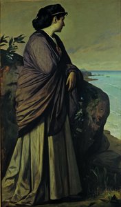 在海边（现代Iphigenia） 作者 安塞姆·费尔巴哈