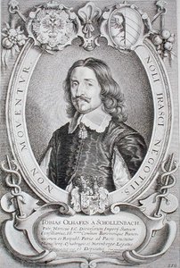 Tobias Oelhafen van Schollenbach (1601-66)，选自 "Portraits des Hommes Illustres"，由Petrus de Iode刻制，1706年出版（雕刻）。