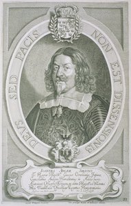 Johann Adler Salvius（1590-1652）来自&39;杰出人物肖像&39;，由Petrus de Iode雕刻，1706年出版