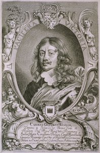 Karl Gustav Wrangel（1603-73）来自&39;杰出人物肖像&39;，由Petrus de Iode雕刻，1706年出版