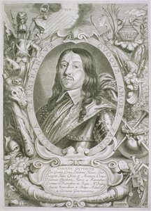 Karl X Gustav（1622-60）瑞典国王，来自杰出人物肖像，出版于1706年