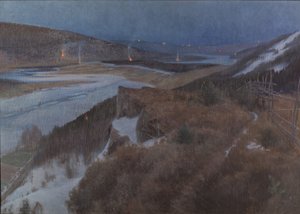 达拉纳的格朗加德的贝尔斯拉根的瓦尔普斯之夜，1896年 作者 安谢尔姆·伦纳德·舒尔茨伯格