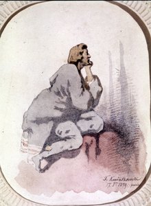 弗雷德里克·肖邦 (1810-1849) 的肖像，波兰作曲家。 Kwiatkowski 的水彩画。 作者 安塔尔（Antar Teofil Kwiatowski）