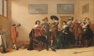 在一个房间里快乐的公司，1633年 作者 安东尼奥·帕拉梅德斯（Anthonie Palamedesz）