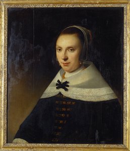 一位年轻女子的画像，1654年