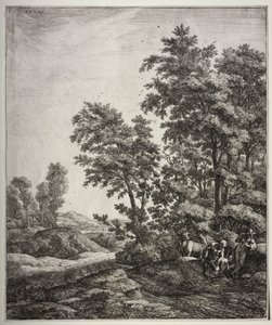 六幅大型直立式风景画，画的是奥维德《变形记》中的场景：墨丘利和阿耳戈斯 作者 安东尼滑铁卢