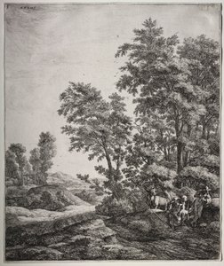 六幅大型直立式风景画，画的是奥维德《变形记》中的场景：墨丘利和阿耳戈斯