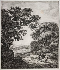 六幅大型直立式风景画，描绘了《旧约圣经》中的场景：亚伯拉罕解雇夏甲和以实玛利