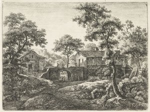 一个村庄的入口大门 风景，A 系列（系列标题）