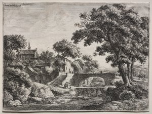 十二幅风景画（H.95-106）：双桥 作者 安东尼滑铁卢
