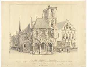 老市政厅，阿姆斯特丹，1641 年
阿姆斯特丹老市政厅（物品上的标题） 作者 安东尼·范登博斯