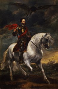 查理五世皇帝的骑马肖像c。 1620 作者 安东尼·范·戴克