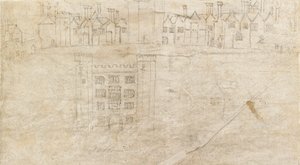 沿着奥特兰宫南面的建筑，约1550年代 作者 安东尼·范·登·温加德