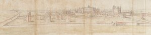 汉普顿宫从北面看，约1550-1560年 作者 安东尼·范·登·温加德