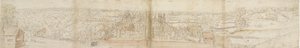从南面看奥特兰兹宫，1559年。背面：里士满宫和奥特兰斯的屋顶，1559年 作者 安东尼·范·登·温加德