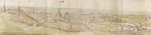 从西北方向看鲁汶的全景，约1550-1570年 作者 安东尼·范·登·温加德