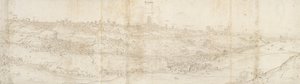 从东方看塞戈维亚的全景，约1560-1570年 作者 安东尼·范·登·温加德