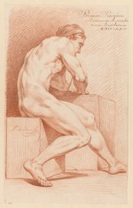 男性裸体坐像，从侧面看（1772 年一等奖） 作者 安东尼·安德里森