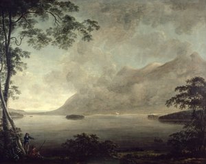 Derwentwater的视图 作者 安东尼·戴维斯