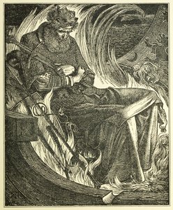 Warwulf 国王之死，酒吧。 1915年（雕刻） 作者 安东尼·弗雷德里克·奥古斯都·桑迪斯